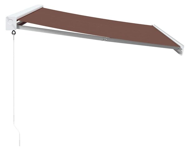 Ručně zatahovací markýza hnědá 350 x 250 cm 3215719