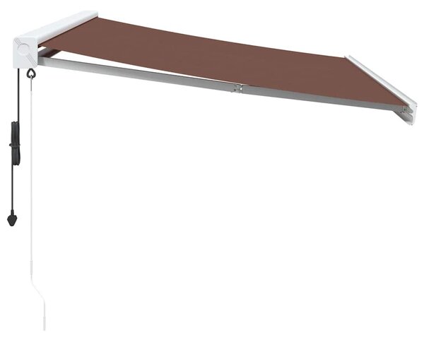 Automatická zatahovací markýza hnědá 350 x 250 cm 3215729