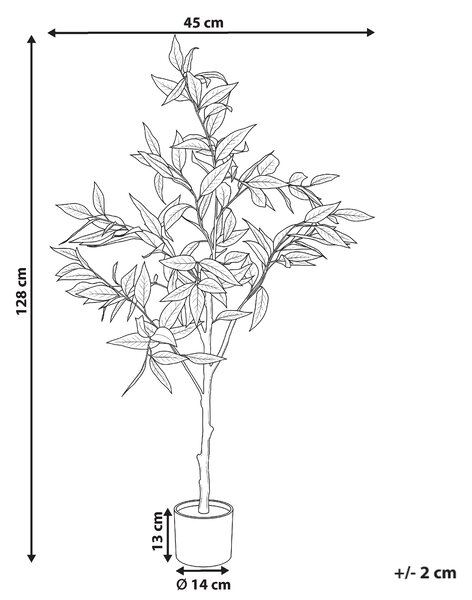 Umělá rostlina EUCALYPTUS TREE 128 cm Zelená