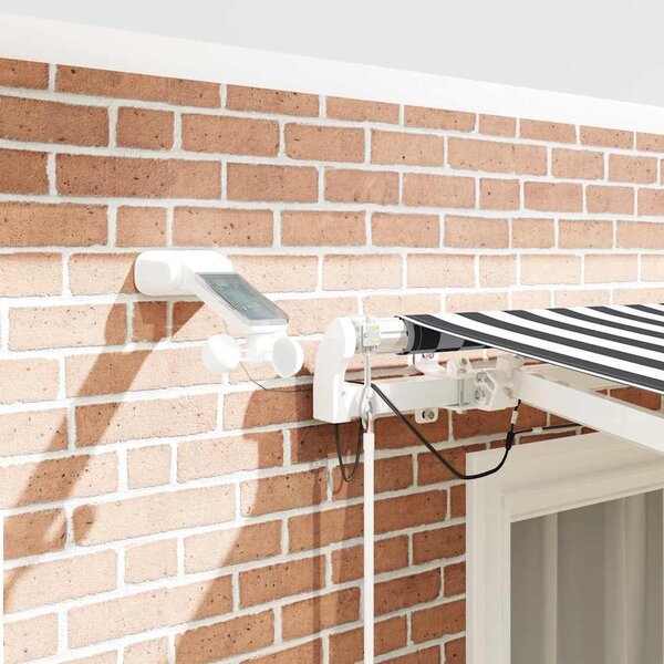 Automatická zatahovací markýza s LED antracit a bílá 300x250 cm 3215781