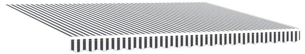 Ručně zatahovací markýza s LED antracitová a bílá 450 x 300 cm 3215786