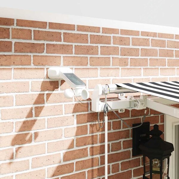 Automatická zatahovací markýza s LED antracit a bílá 400x300 cm 3215785