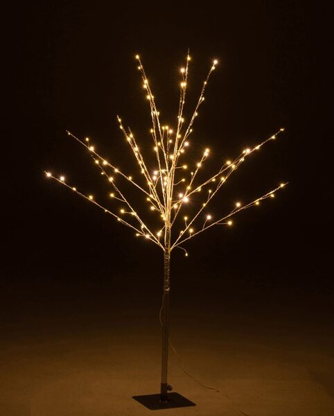 Dekorace stříbrný svítící stromek Tree Bare Led M - 56*56*100 cm - J-Line by Jolipa