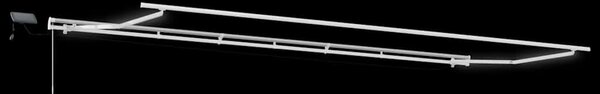Ručně zatahovací markýza s LED antracitová a bílá 600 x 300 cm 3215790