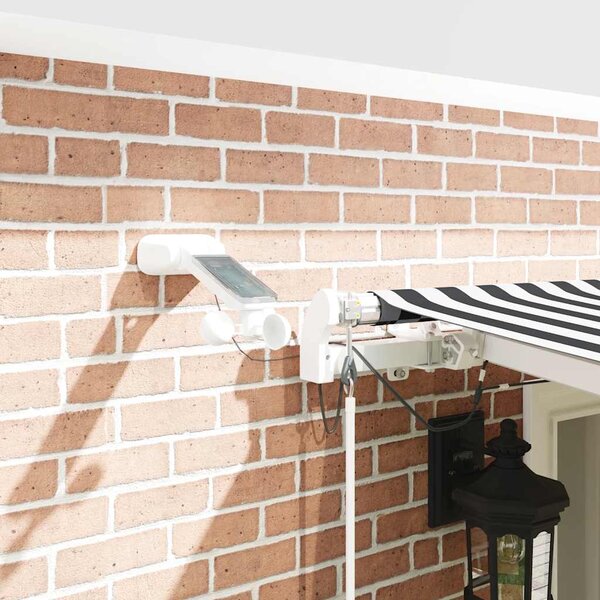 Automatická zatahovací markýza s LED antracit a bílá 600x300 cm 3215791
