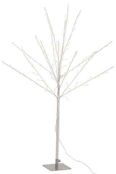 Dekorace stříbrný svítící stromek Tree Bare Led M - 56*56*100 cm - J-Line by Jolipa