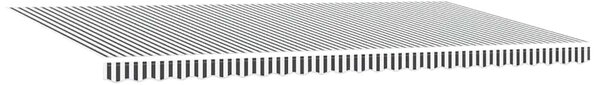 Ručně zatahovací markýza s LED antracitová a bílá 600 x 300 cm 3215790