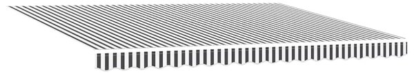 Automatická zatahovací markýza s LED antracit a bílá 450x300 cm 3215787