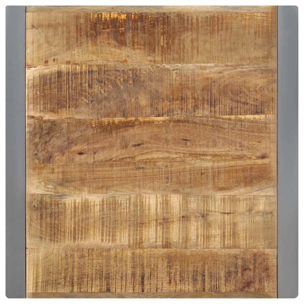 Jídelní stůl 70 x 70 x 75 cm masivní hrubé mangovníkové dřevo 321599