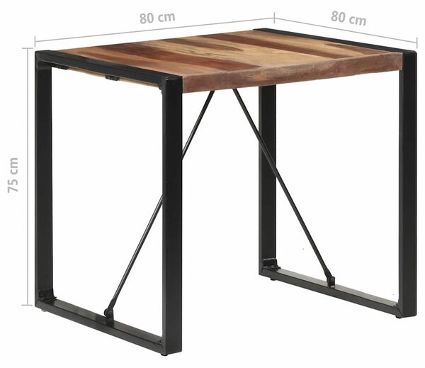 Jídelní stůl 80 x 80 x 75 cm masivní dřevo 321602