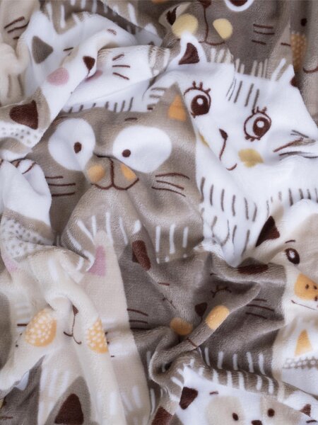MK Lůžkoviny Francouzské mikroplyšové povlečení Exclusive - Kočičí invaze 220 × 200 cm, 2ks 70 x 90 cm