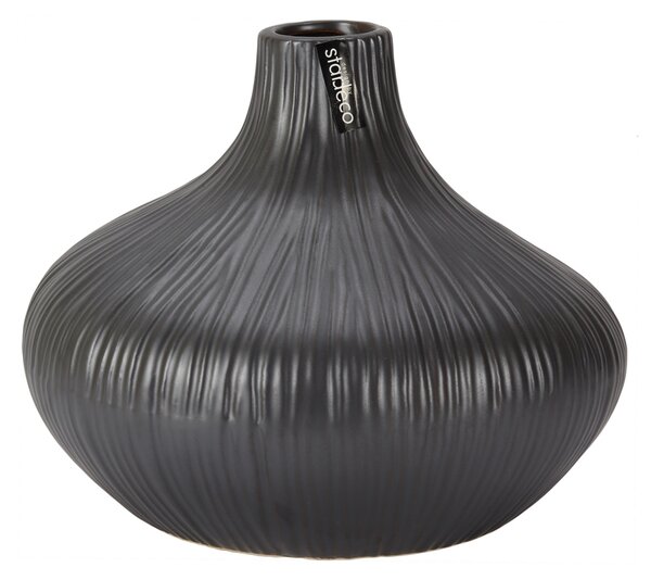 Keramická váza černá 17cm