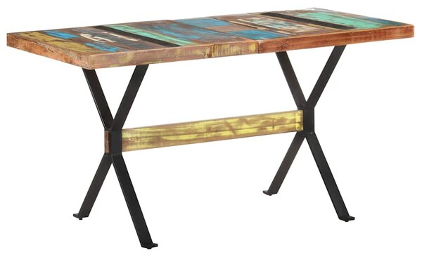 Jídelní stůl 140 x 70 x 76 cm masivní recyklované dřevo 321607