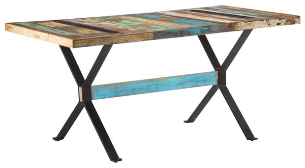 Jídelní stůl 160 x 80 x 76 cm masivní recyklované dřevo 321609