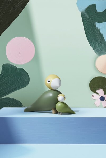 Dřevěný ptáček Liv a Lykke Green