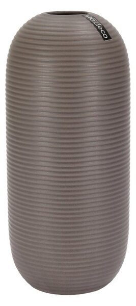 Keramická váza světle hnědá 30cm