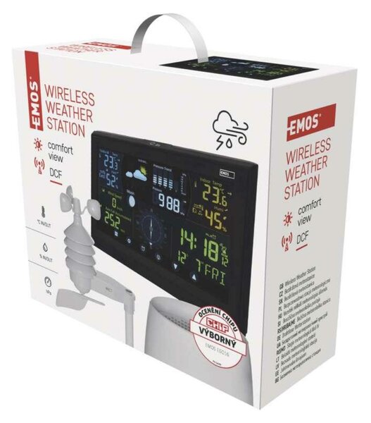 EMOS Bezdrátová meteostanice profi E6016 s anemometrem E6016