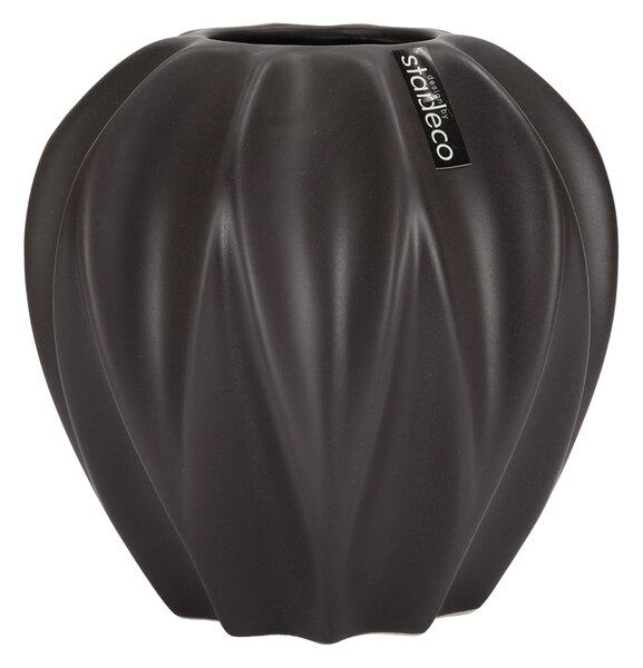 Keramická váza tmavě hnědá 18cm