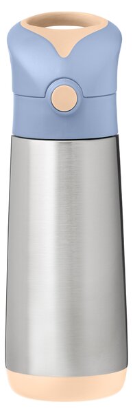 Termoska s brčkem, 500ml, b.box, broskvová