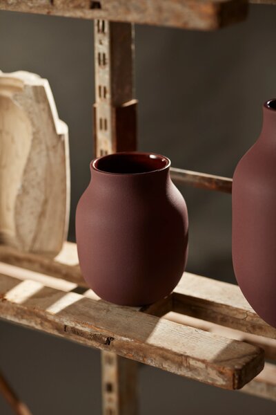 Kähler Design Kameninová váza Omaggio Burgundy - 20 cm KD590