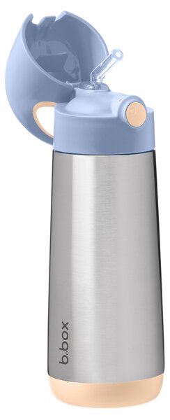 Termoska s brčkem, 500ml, b.box, broskvová