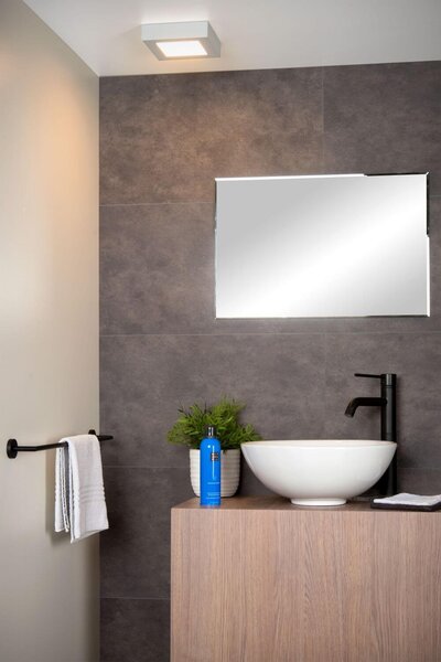 Lucide 28117/17/31 LED přisazené stropní svítidlo Brice 1x15W | 800lm | 3000K | IP44 - stmívatelné, do koupelny