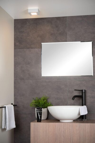 Lucide 28117/11/31 LED přisazené stropní svítidlo Brice 1x8W | 362lm | 3000K | IP44 - stmívatelné, do koupelny