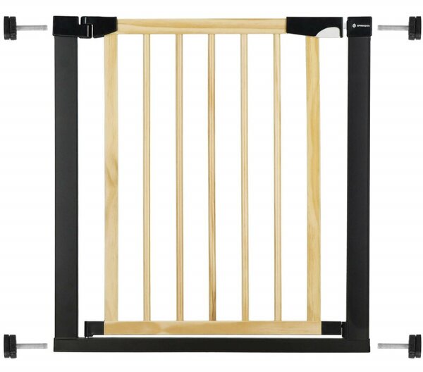 Bezpečnostní zábrana 75-82 cm SPRINGOS BABYLOCK hnědá/černá