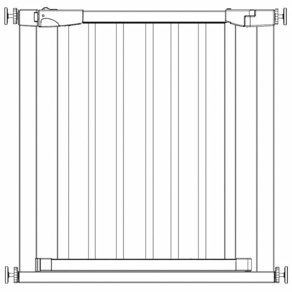 Bezpečnostní zábrana 75-82 cm SPRINGOS BABYLOCK hnědá/černá