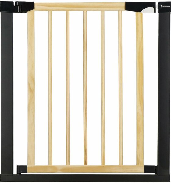 Bezpečnostní zábrana 75-82 cm SPRINGOS BABYLOCK hnědá/černá