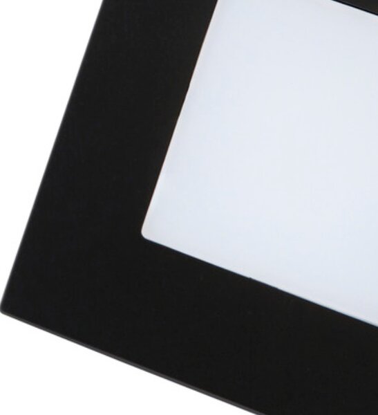STEP LIGHT schodišťové svítidlo LED 1W 60lm 4000K 8,6cm hranaté IP20, černé