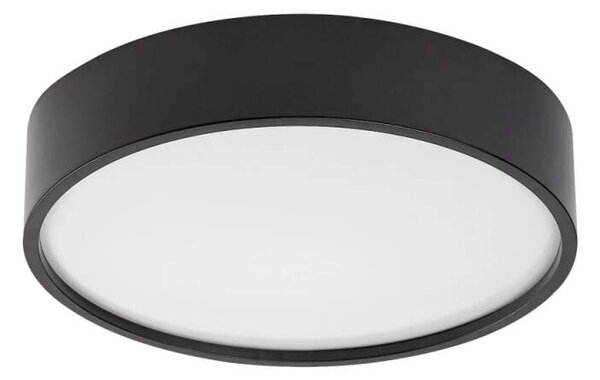 Rabalux 75011 LARCIA - LED černé stropní svítidlo s čidlem, Ø 28,5cm, 19W, 4000K, IP44 (Senzorové svítidlo vhodné do koupelny i chodbu)