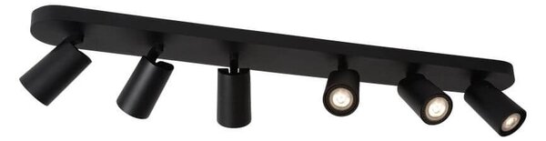 Lucide 23954/31/30 LED stropní bodové svítidlo Xyrus 6x5W | GU10 | 6x320lm | 2200K - stmívatelné, černé