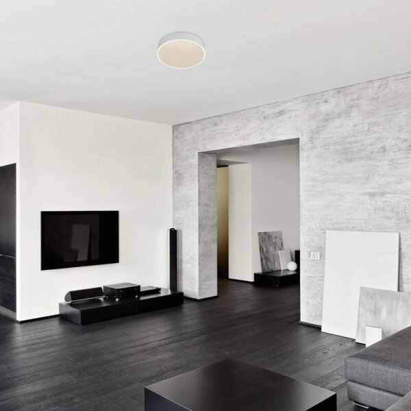 Rabalux 75012 LARCIA - LED bílé stropní svítidlo s čidlem, Ø 28,5cm, 19W, 4000K, IP44 (Senzorové svítidlo vhodné do koupelny i chodbu)