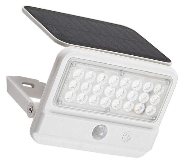 Rabalux 77090 FLAXTON - LED solární nástěnné svítidlo s pohybovým čidlem, 7W, 700lm, 4000K, IP54 (Venkovní solární svítidlo nejen nad vchodové dveře)