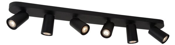 Lucide 23954/31/30 LED stropní bodové svítidlo Xyrus 6x5W | GU10 | 6x320lm | 2200K - stmívatelné, černé