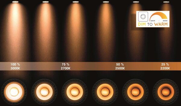 Lucide 23954/31/30 LED stropní bodové svítidlo Xyrus 6x5W | GU10 | 6x320lm | 2200K - stmívatelné, černé