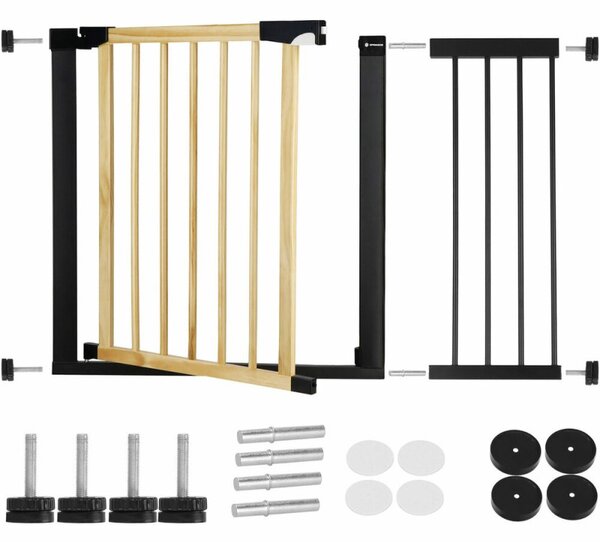 Bezpečnostní zábrana 75-110 cm SPRINGOS BABYLOCK hnědá/černá