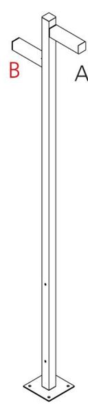 Artemide Walking - stojna 2500 - 2x180d hlavy - A 90h + B 60h T4507G30