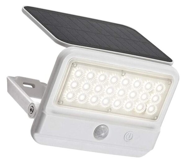 Rabalux 77090 FLAXTON - LED solární nástěnné svítidlo s pohybovým čidlem, 7W, 700lm, 4000K, IP54 (Venkovní solární svítidlo nejen nad vchodové dveře)