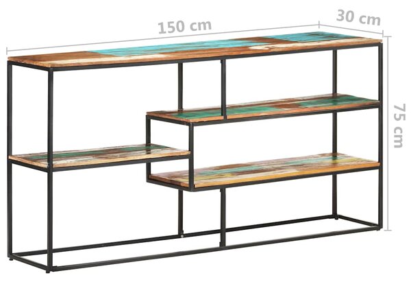 Příborník 150 x 30 x 75 cm masivní recyklované dřevo 321618