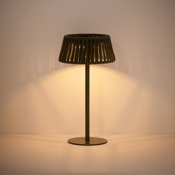 Kave Home Zelená zahradní solární LED lampa Aldet