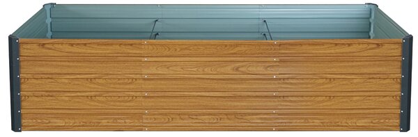 Vyvýšený zahradní záhon BestBerg VZ-1250RW / 1250 l / 240 x 90 x 58 cm / dekor dřeva