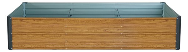 Vyvýšený zahradní záhon BestBerg VZ-1000RW / 1000 l / 240 x 90 x 47 cm / dekor dřeva