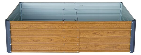 Vyvýšený zahradní záhon BestBerg VZ-800RW / 800 l / 180 x 90 x 47 cm / dekor dřeva