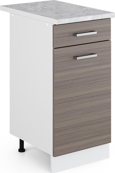 Spodní skříňka kuchyňské linky Vicco R-Line Ušlechtilá šedá 40 cm s pracovní deskou, Model 29701