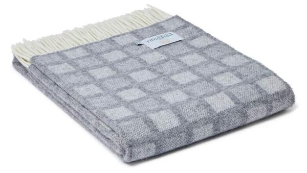 Vlněná deka Manhattan Dove Grey 183 x 150 cm Tweedmill