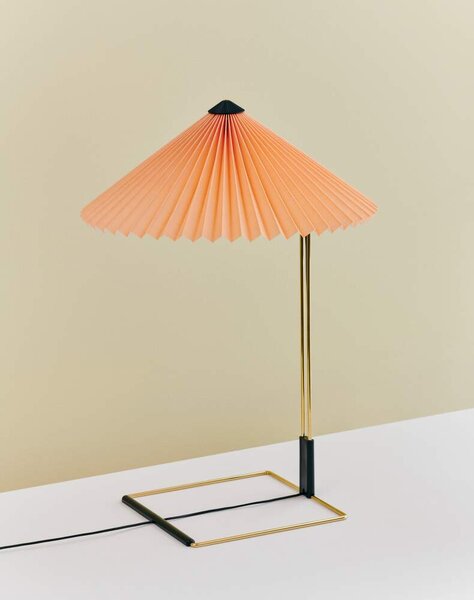 HAY Stolní lampa Matin 380, polished brass / peach AA972