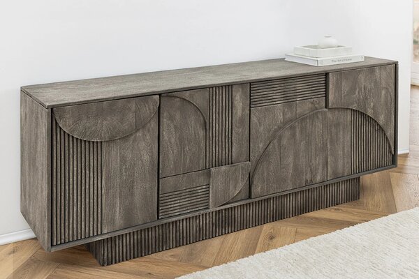Komoda ART DECO GREY 170 CM masiv mango Nábytek | Úložné prostory | Komody | Nízké