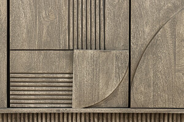 Komoda ART DECO GREY 170 CM masiv mango Nábytek | Úložné prostory | Komody | Nízké